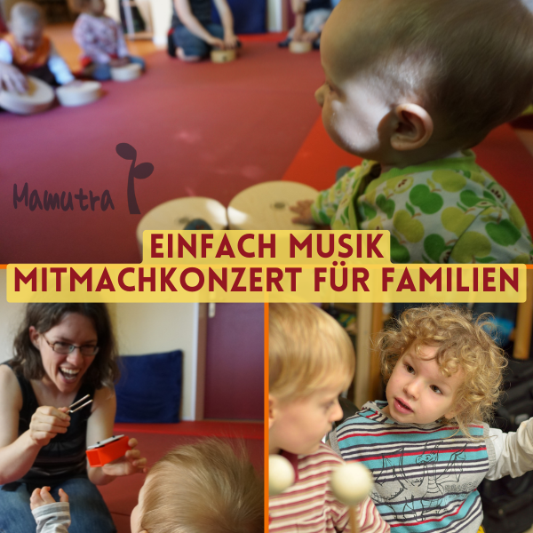 Kleinkinder entdecken Orff-Instrumente beim Mitmach-Konzert fĂĽr Kinder in Dresden von Mamutra